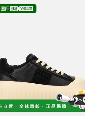 自营欧洲直邮Hogan H-Stripes黑色运动鞋女款复古