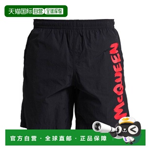 男士 麦昆 泳裤 black黑色 香港直邮mcqueen 舒适时尚 亚历山大