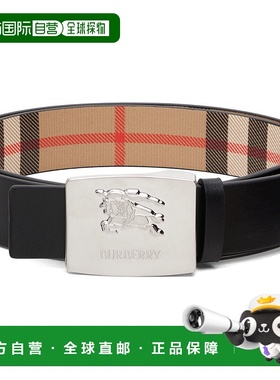 1h可退 香港直邮Burberry 巴宝莉 男士 黑色 & 驼色 Square Knigh