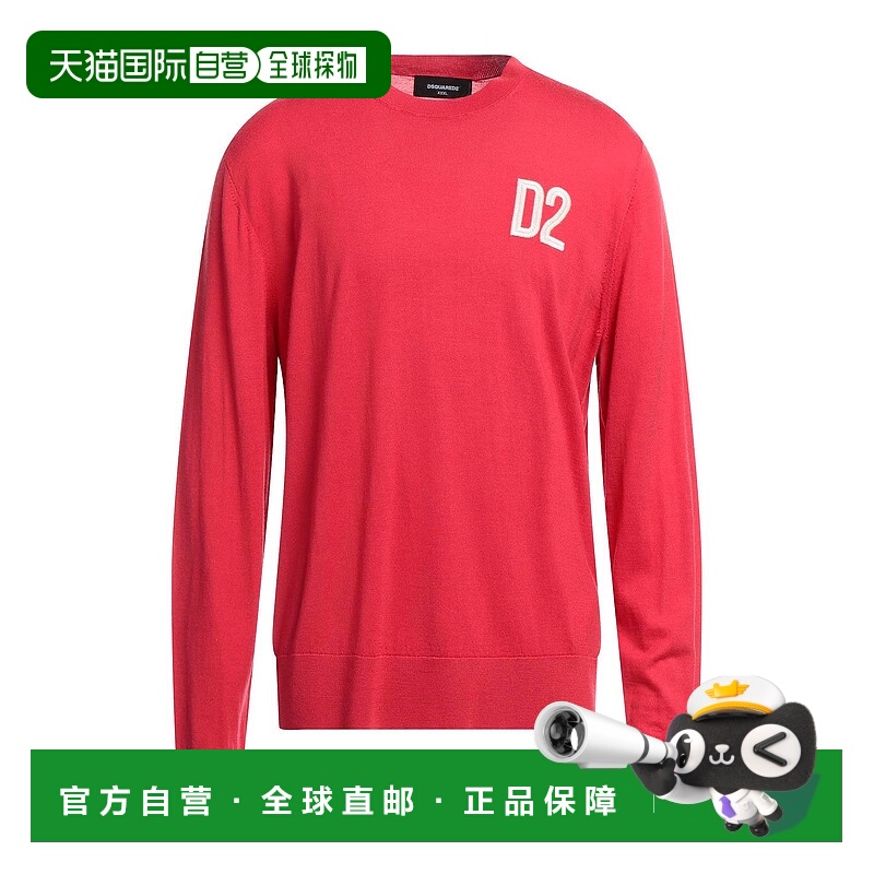 1h可退 香港直邮Dsquared2 二次方 男士 毛衣 red红色 舒适时尚