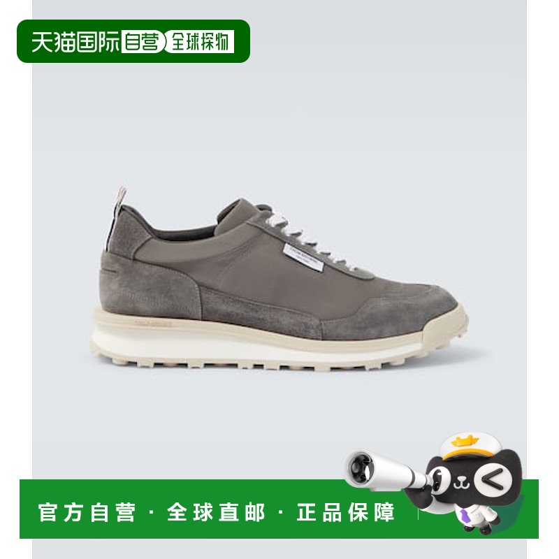 香港直邮Thom Browne 汤姆 布朗 男士 山羊皮边运动鞋