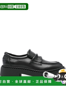 ASH 女士休闲鞋 F24MIRACLE04BLACK牛皮厚底乐福鞋一脚蹬