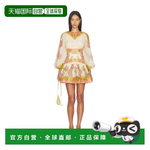 香港直邮ZIMMERMANN 女士 Indra 迷你连衣裙 5515DSS262