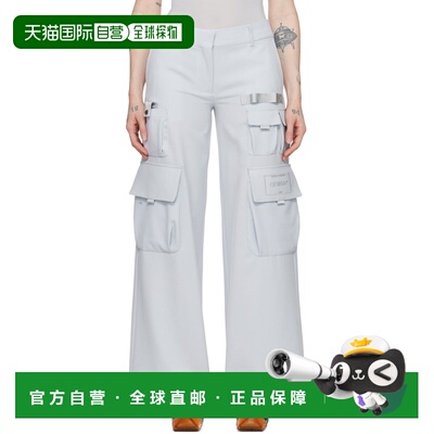 香港直邮off-white 女士 灰色 Toybox 长裤 OWCF017S24FAB001