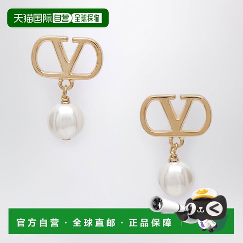 1h可退 香港直邮valentino华伦天奴VLOGO女士耳环
