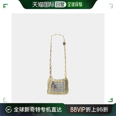 欧洲直邮Nano Disc Shoulder Bag - Rabanne - Metal - Gold/Silv