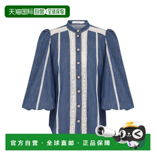 付款1h内可退 香港直邮26SS 蕾丝泡泡袖衬衫 Women