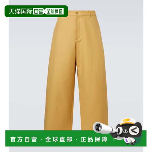 香港直邮Acne Studios 艾克妮 男士 中腰棉质缎面阔腿裤休闲裤