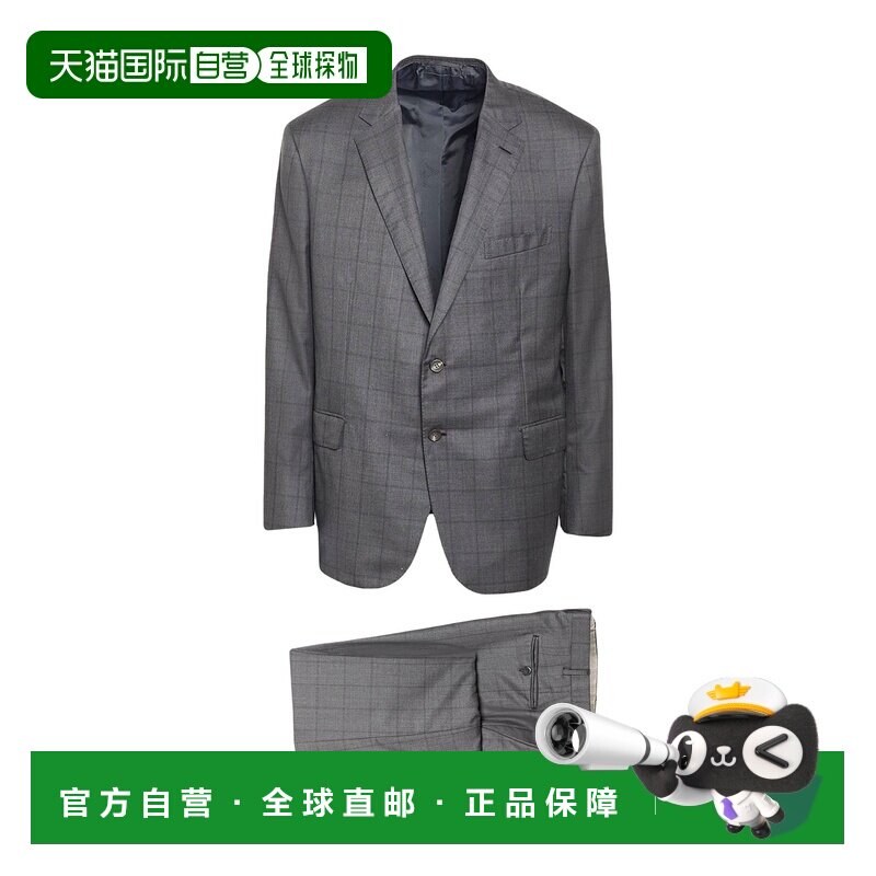 香港直邮Brioni 布里奥尼 男士 西服 grey灰色 舒适时尚