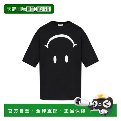 1h可退 香港直邮MOSCHINO 男士T恤 262ZZJ070152411555 AW2026 黑