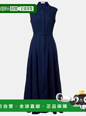 1h可退 香港直邮Gabriela Hearst 女士 Durand 亚麻衬衫式连衣裙