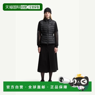 欧洲直邮Moncler/盟可睐 Valmarie 修身喇叭形无袖羽绒服短款收腰
