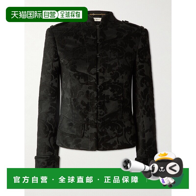 香港直邮1h可退 Chloe 蔻依 女士 天鹅绒提花夹克 CH25AVE18144