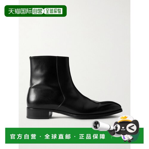 香港直邮Tom Ford 汤姆 福特 男士 Elkan 打蜡皮切尔西靴 J1250LC