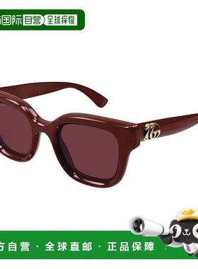 香港直邮Gucci 古驰 女士 几何框太阳镜 GG1828S red红色 舒适时