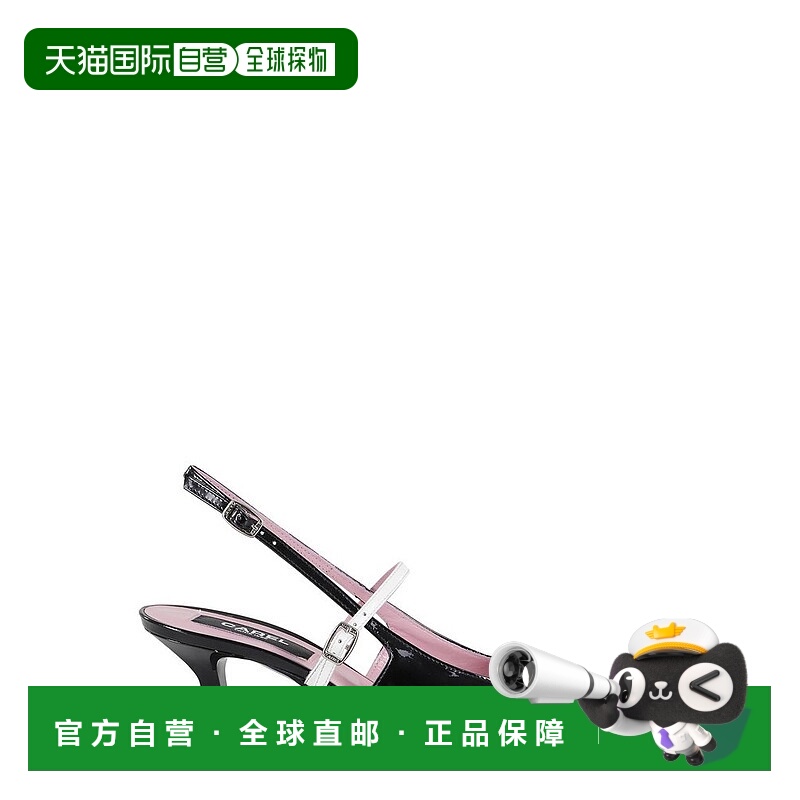 1h可退 香港直邮Carel 女士 Cecile 附扣露跟鞋 332341096BLACKAN