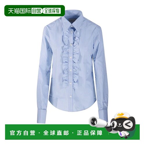 1h可退 香港直邮Ami Paris 女士衬衫 FSH821CO02194844BLEUCACHE4