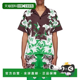 衬衫 图案印花短袖 香港直邮Valentino XV0KP01F8FG 99新未使用