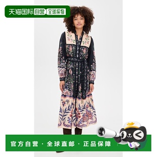 1h可退 香港直邮FARM RIO 女士 Marvelous Garden 黑色长袖长款连