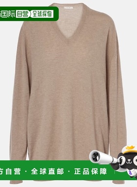 1h可退 香港直邮The Row 女士 Jairo 羊绒毛衣 beige米色 舒适时