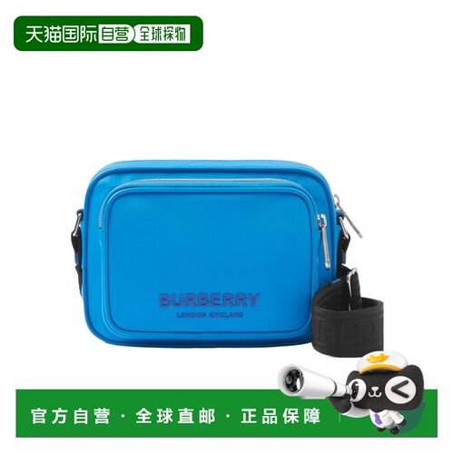 1h可退 香港直邮BURBERRY 男士斜挎包 80698101 SS2025 蓝色 Padd