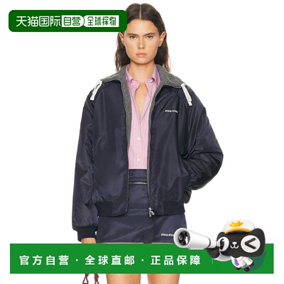 1h可退 香港直邮Miu Miu 缪缪 女士 Gazare Pile Reversibile 尼