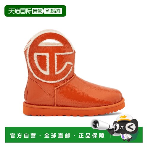 香港直邮UGG UGG X TELFAR 徽标迷你经典雪地靴短靴靴子 1155790