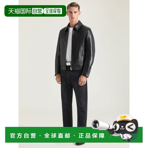 自营欧洲直邮Givenchy纪梵希 男士黑色拉链机车夹克