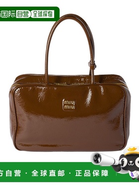 香港直邮Miu Miu Beau Naplak 手提包 5BB117ADNTVMLN漆皮包