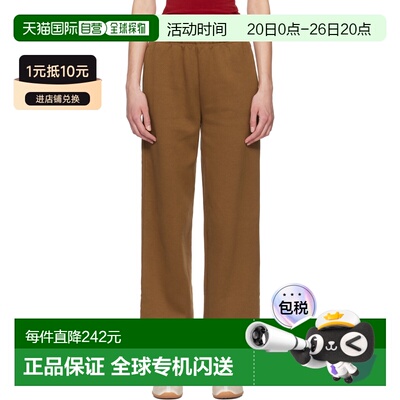 1h可退 香港直邮SKIMS 女士 棕色 Cotton Fleece Classic Straigh