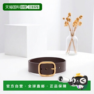 香港直邮Loewe 罗意威皮具皮带E619244XAI休闲 小牛皮圆形软腰带