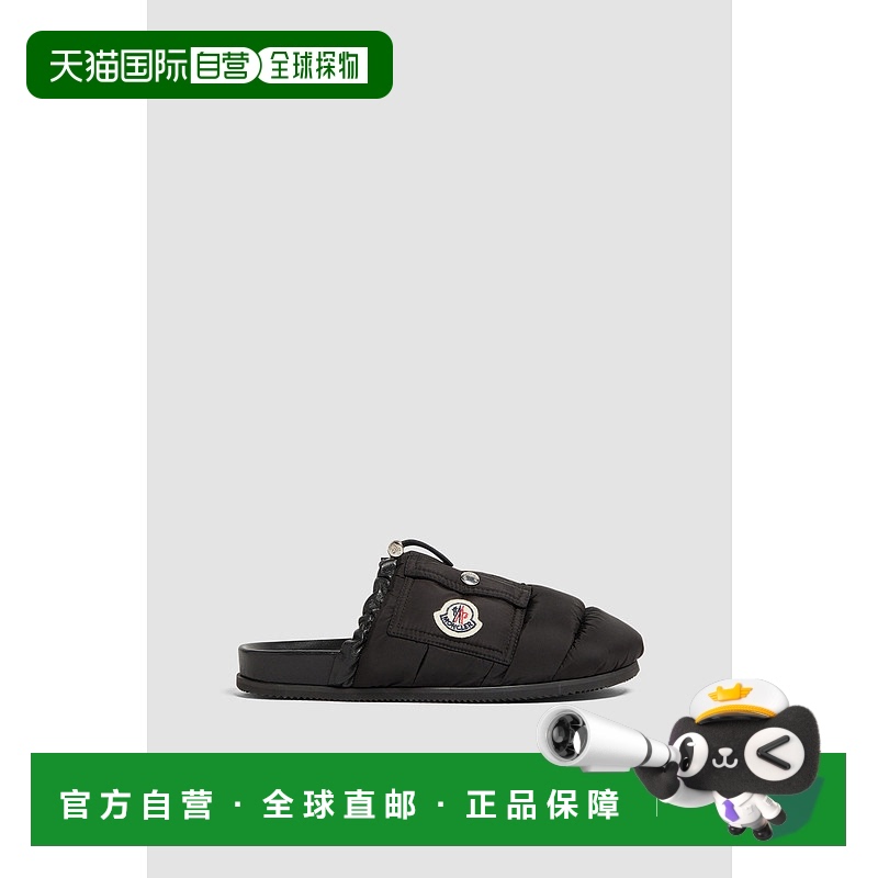 欧洲直邮MONCLER (2025新品) Mon Pocket 绗缝皮革穆勒鞋休闲