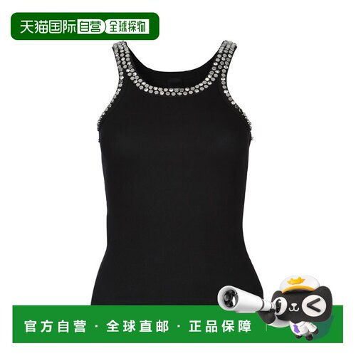 香港直邮PINKO 女士背心吊带 104109A35YZ99 SS2026 黑色 'Corian