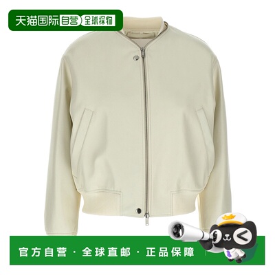 香港直邮Jil Sander 长袖飞行员皮夹克 J04BN0104J07173