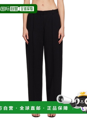 1h可退 香港直邮toteme 女士 黑色 Wide Fluid 长裤 254WRB0303FB