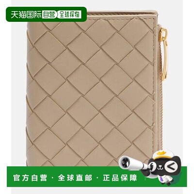 香港直邮Bottega Veneta 葆蝶家 女士 编织小号皮革钱包