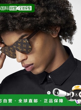 自营1h可退 欧洲直邮LV/路易威登 男士棕色注塑太阳镜正品百搭显