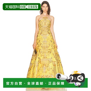 香港直邮CAROLINA HERRERA 女士 精饰抹胸礼服 R2611E706NTU