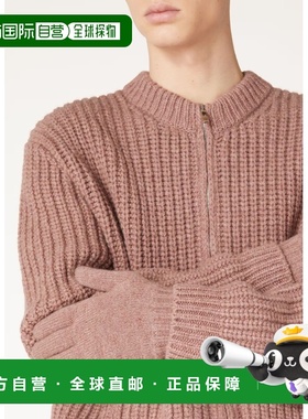 自营欧洲直邮Loro Piana 女士棕红色羊绒手套