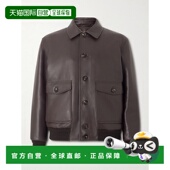 Halden 1h可退 全粒面皮革短 诺悠翩雅 男士 香港直邮Loro Piana