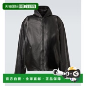 1h可退 连帽皮革套头上衣外套 男士 香港直邮Balenciaga 巴黎世家