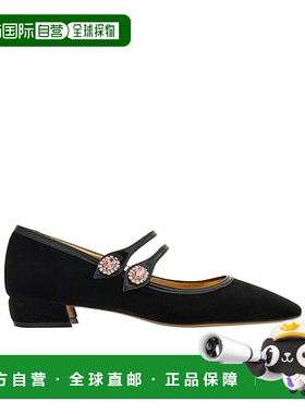 香港直邮Salvatore Ferragamo 水晶装饰玛丽珍鞋 01K829菲拉格慕