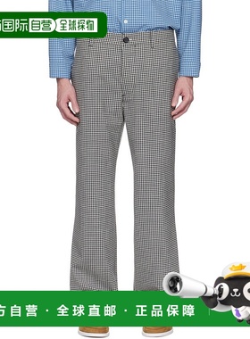 1h可退 香港直邮Marni 玛尼 男士 黑色 & 白色 Wool Blend Gingha