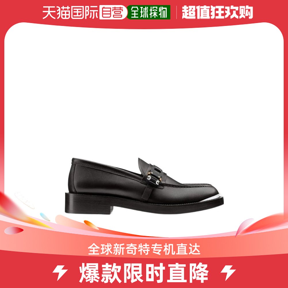 香港直邮DIOR男士黑色皮革乐福鞋 3LO123ZGK-969