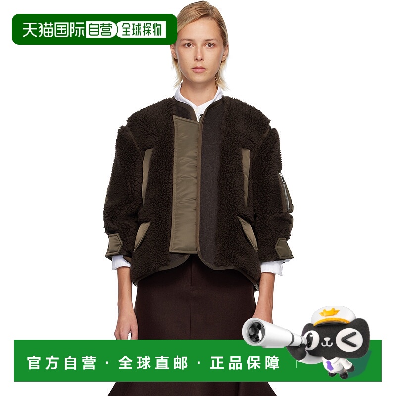 1h可退 香港直邮Sacai 女士 棕色 & 卡其色夹克 2508239 舒适时尚