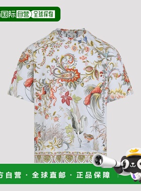 1h可退 香港直邮Etro 艾特罗 男士 SOHO 浅蓝色棉质T恤 MRMA0004A