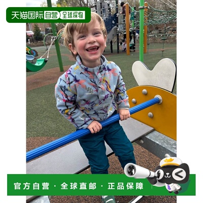 欧洲直邮Burton伯顿 Cinder男孩涂鸦印花聚酯纤维摇粒绒外套