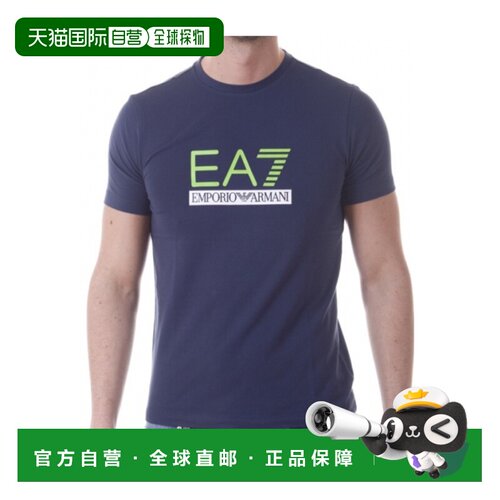 1h可退 香港直邮EA7 EMPORIO ARMANI 男士T恤 3YPTM1PJ20ZBLUE SS