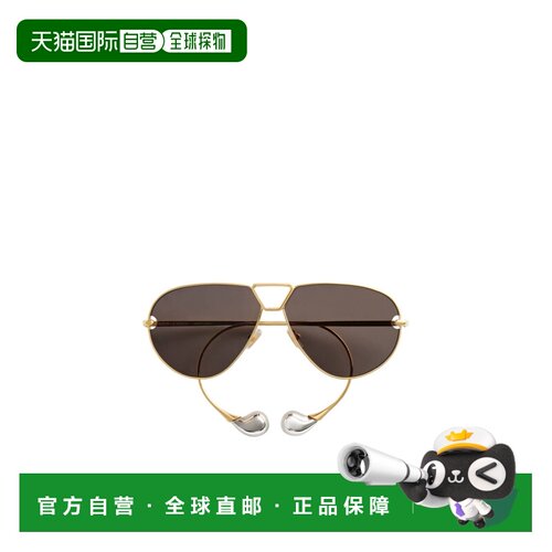 1h可退 Bottega Veneta 水滴形飞行员太阳镜 861369V4450配饰