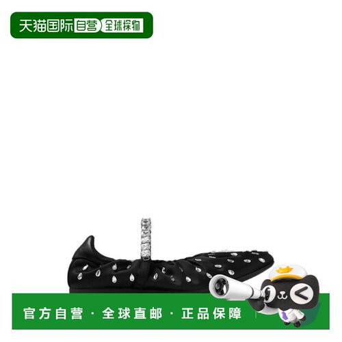 1h可退 香港直邮Jimmy Choo 周仰杰 女士 黑色平底鞋 JADEBALLERI